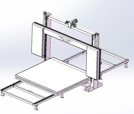 آلة القطع بليد الاهتزاز العمودي CNC للحصول على رغوة مرنة مرتدة 4kw 380V 50HZ
