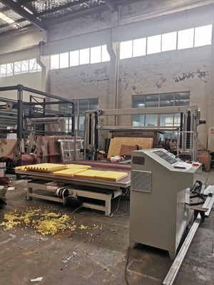 CNC الأفقي التذبذب الشفرة شفرة الشفرة قطع آلة للإسفنج و PU مرنة مع الحزام الطاولة الدوارة
